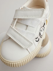 Black/White Wide Fit (G) Two Strap Touch Fastening Shoes - Image 4 of 6