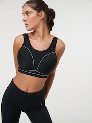Black Next Active Sports High Impact Dry Tech Non Pad Bra B-G - Image 1 of 9
