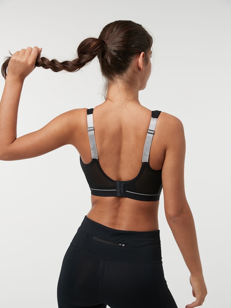 Noir - Soutien-gorge Next Active Sports High Impact Dry Tech non rembourré BG - Image 3 of 9