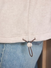 Ecru NYC Half Zip Fleece Top - Image 7 of 9