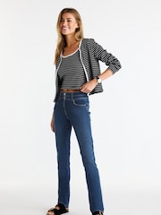 Mid Blue Wash Slim Lift And Shape Jeans - Image 1 of 7
