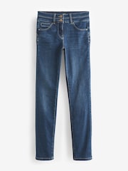 Mid Blue Wash Slim Lift And Shape Jeans - Image 6 of 7