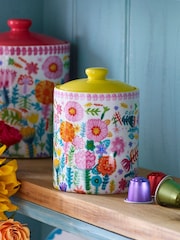 Lucy Tiffney Floral Storage Jar - Image 1 of 3