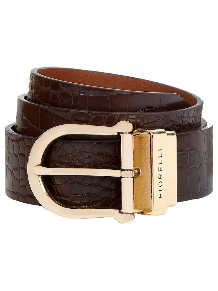 Fiorelli Eliza Croc Effect Belt - Image 2 of 6