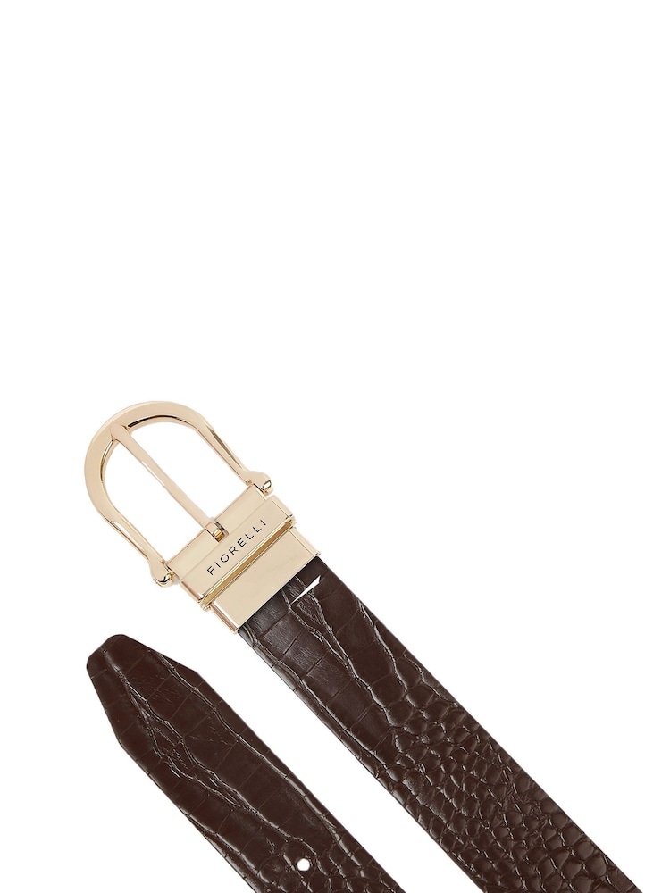 Fiorelli Eliza Croc Effect Belt - Image 6 of 6