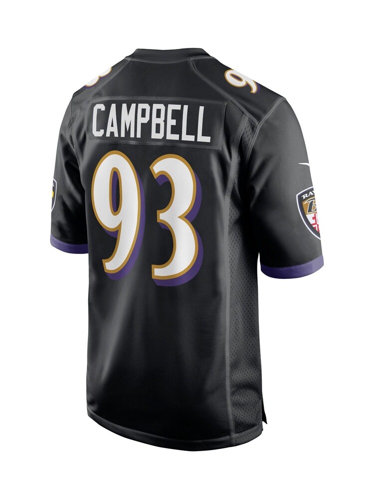 Fanatics Baltimore Ravens Game Alternate Calais Campbell Black Jersey Youth - Image 3 of 3