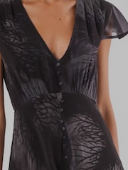 Religion Black/Blue Indium Maxi Tea Dress - Image 6 of 8
