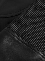 Reiss x McLaren F1 Team Black Embossed Leather Jacket - Image 11 of 11