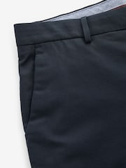Navy Blue Slim Smart Textured Chino Trousers - Image 7 of 9