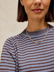 White Stuff Blue Sienna Stripe Jumper - Image 3 of 6