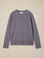 White Stuff Blue Sienna Stripe Jumper - Image 5 of 6