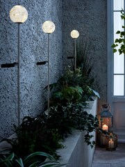 White/Gold Solar Confetti Glass Path Finder - Image 2 of 6