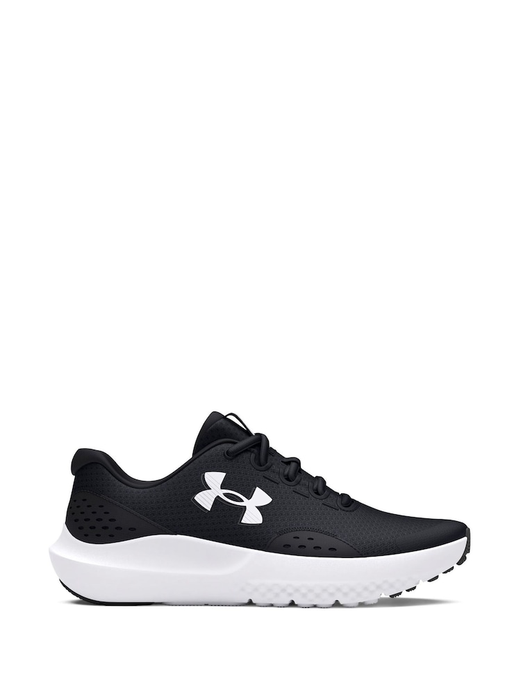 Under Armour Black/Grey Surge 4 Trainers - Image 1 of 8