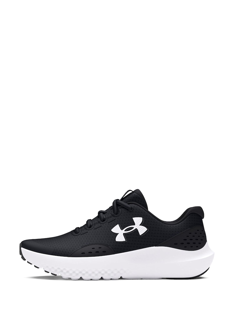 Under Armour Black/Grey Surge 4 Trainers - Image 3 of 8