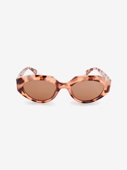 Tortoiseshell Brown Polarised Slim Cat Eye Sunglasses - Image 4 of 6