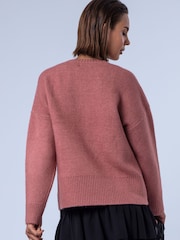 Religion Pink Maddie Jumper With Rebel Heart Slogan - Image 4 of 7