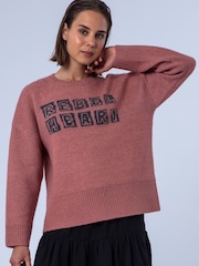 Religion Pink Maddie Jumper With Rebel Heart Slogan - Image 5 of 7