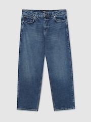 Reiss Indigo Blue Wash Freddie Barrel-Leg Jeans - Image 2 of 8