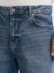 Reiss Indigo Blue Wash Freddie Barrel-Leg Jeans - Image 5 of 8