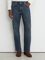 Reiss Dark Blue Leon Comfort-Stretch Jeans - Image 3 of 7