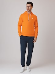 Reiss x McLaren F1 Team Papaya Interlock Jersey Hoodie - Image 3 of 6
