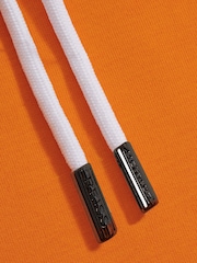 Reiss x McLaren F1 Team Papaya Interlock Jersey Hoodie - Image 6 of 6