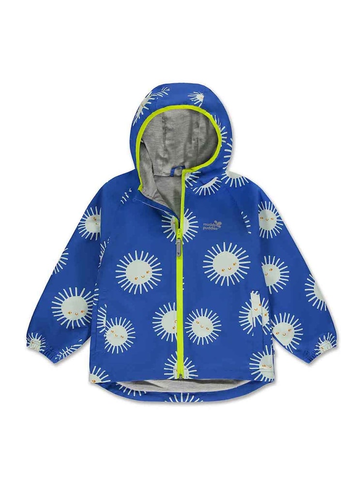 Muddy Puddles Blue Recycled EcoLight Waterproof Jacket - Image 2 of 3