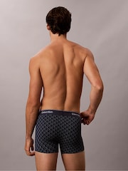Calvin Klein Blue Icon Cotton Denim Emblem Trunks - Image 5 of 6