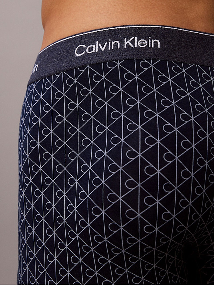 Calvin Klein Blue Icon Cotton Denim Emblem Trunks - Image 6 of 6 Calvin Klein Blue Icon Cotton Denim Emblem Trunks - Image 6 of 6