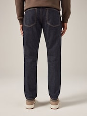 Blue Dark Slim Fit 100% Cotton Authentic Jeans - Image 4 of 10