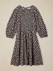 White Stuff Blue Maeva Short Dress - Image 5 of 6