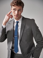 Charcoal Grey Tailored Fit Two Button Suit Jacket - Image 1 of 12