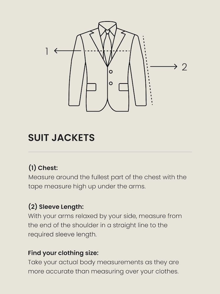 Charcoal Grey Tailored Fit Two Button Suit Jacket - Image 4 of 12