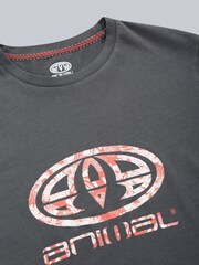 Animal Grey Jacob Mens 100% Cotton T-Shirt - Image 7 of 8