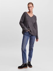 VERO MODA Grey Soft Touch Knitted Jumper - Image 3 of 5