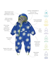 Muddy Puddles Blue Recycled EcoLight Waterproof All-in-One - Image 3 of 3