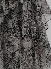 Religion Natural Snake-Print Taylor Maxi Dress With Full Ruffle Skirt - Image 5 of 8