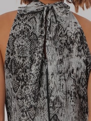 Religion Natural Snake-Print Taylor Maxi Dress With Full Ruffle Skirt - Image 6 of 8