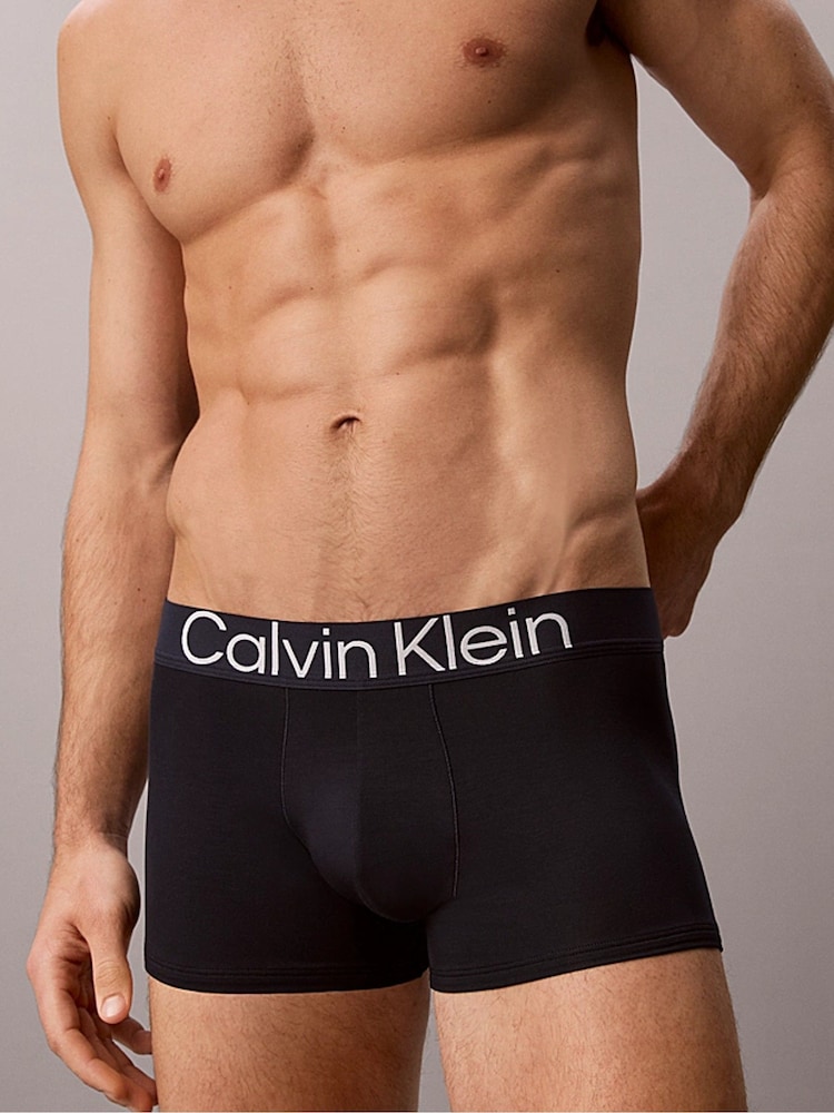 Calvin Klein Blue Trunks 3 Pack - Image 2 of 7 Calvin Klein Blue Trunks 3 Pack - Image 2 of 7