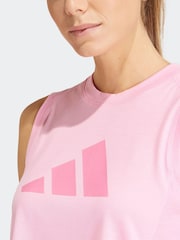 Розовый - Спортивная майка с логотипом adidas Train Essentials - Изображение 5 из 7