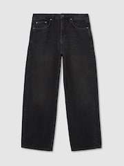 Reiss Black Bowie Baggy-Fit Jeans - Image 2 of 7