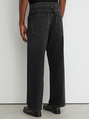 Reiss Black Bowie Baggy-Fit Jeans - Image 5 of 7