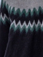 Grønn - Religion Fair Isle Nordisk Style Oversized Genser - Bilde 5 av 8