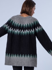 Grønn - Religion Fair Isle Nordisk Style Oversized Genser - Bilde 6 av 8