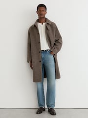 Reiss Light Blue Keith Comfort-Stretch Relaxed Straight-Leg Jeans - Image 7 of 8