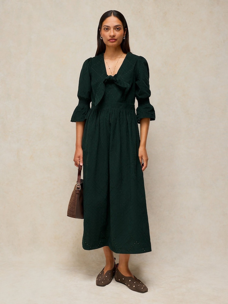 White Stuff Green Maisie Cord Knot Dress - Image 1 of 6