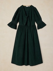 White Stuff Green Maisie Cord Knot Dress - Image 5 of 6