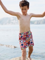 Muddy Puddles Multi Recycled UV Protective Swim Shorts - Image 1 of 3
