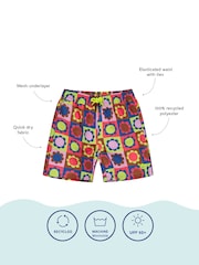 Muddy Puddles Multi Recycled UV Protective Swim Shorts - Image 3 of 3