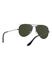 Черный - большие солнцезащитные очки-авиаторы Ray-Ban - Image 10 of 15